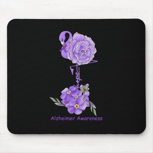 Flamingo Hope Heimerheimer Awareness Mousepad (Vorne)