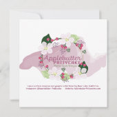 Flamingo Hugs-Karte (Rückseite)