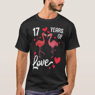 Flamingo Husband Ehefrau Dance Together Happy 17 Y T-Shirt