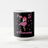 Flamingo I bin 5 und fantastisch - Fünf Jahre Mädc Kaffeetasse (Mittel)