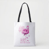 Flamingo I bin immer noch Stehend Breast Cancer Aw Tasche (Vorderseite)
