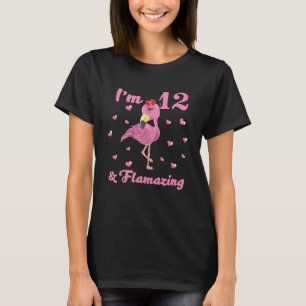 Flamingo I m 12 und Flverblüffendes 12-jähriges Mä T-Shirt