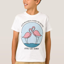 Flamingo Ihr Geschäftslogo Art Foto Zitat Kinder