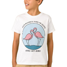 Flamingo Ihr Geschäftslogo Art Foto Zitat Kinder