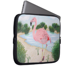 Flamingo im Marsh Laptop-Sieb Laptopschutzhülle