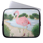 Flamingo im Marsh Laptop-Sieb Laptopschutzhülle (Vorderseite)