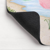 Flamingo im Marsh Mousepad (Ecke)