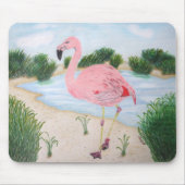 Flamingo im Marsh Mousepad (Vorne)