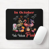 Flamingo im Oktober tragen wir Pink Breast Cancer Mousepad (Mit Mouse)