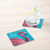 Flamingo im Paradies Set der Untersetzer (Vor Ort)