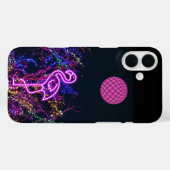 Flamingo im Party des Tanzes. Case-Mate iPhone Hülle (Rückseite (Horizontal))