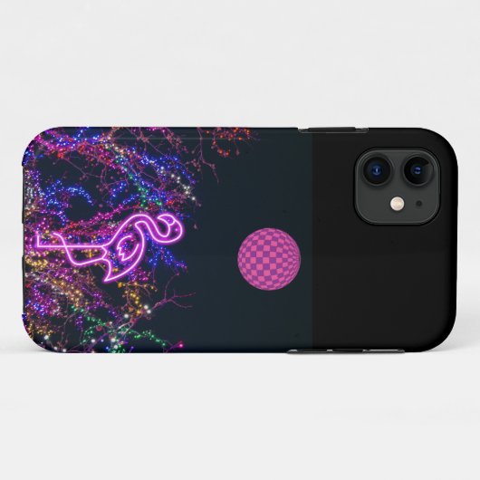 Flamingo im Party des Tanzes. Fall Mate iPhone Case-Mate iPhone Hülle (Rückseite (Horizontal))