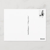 Flamingo im Schnee Postkarte (Rückseite)