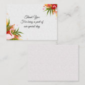 Flamingo im Sommer Mitteilungskarte (Vorne/Hinten)