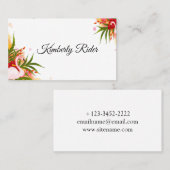 Flamingo im Sommer Visitenkarte (Vorne/Hinten)