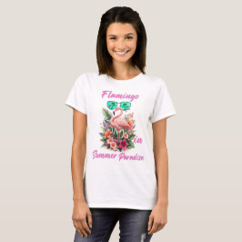 Flamingo im Sommerparadies T-Shirt
