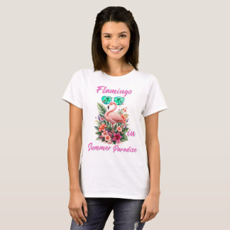 Flamingo im Sommerparadies T-Shirt
