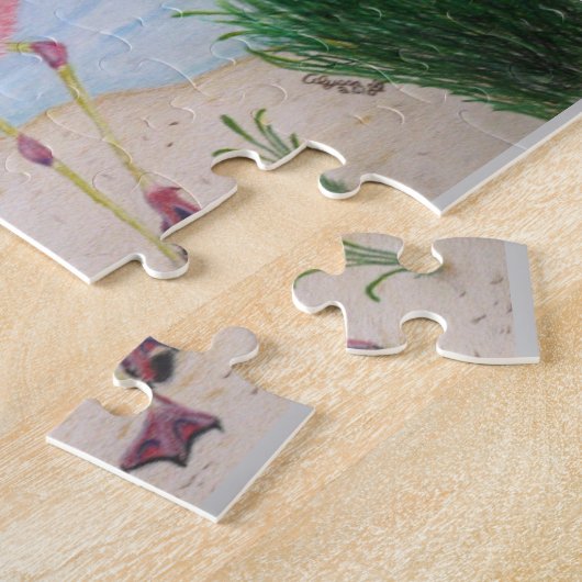 Flamingo im Sumpf Puzzle (Seite)