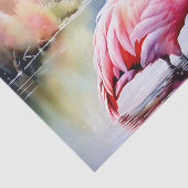 Flamingo im Wasser Seidenpapier (Ausschnitt)