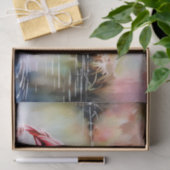 Flamingo im Wasser Seidenpapier (Geschenk)