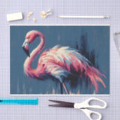 Flamingo Impressionismus Malerei Decoupage Seidenpapier (Handwerk)