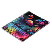 Flamingo in A Lake-63852 Notizblock (Linke Seite)