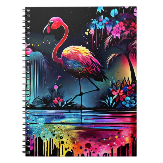 Flamingo in A Lake-63852 Notizblock (Vorderseite)