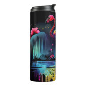 Flamingo in A Lake-63852 Thermosbecher (Nach links gedreht)