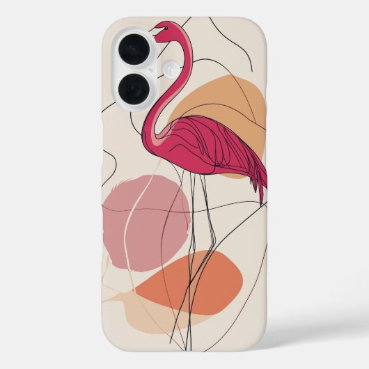 Flamingo in Bloom Case-Mate iPhone Hülle (Rückseite)