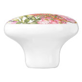 Flamingo in Blume Dschungel - Sommermuster Keramikknauf (Seitenansicht)