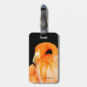 Flamingo in der Sommersonne Gepäckanhänger (Rückseite vertikal)