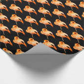 Flamingo in der Sommersonne Geschenkpapier (Ecke)