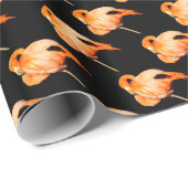 Flamingo in der Sommersonne Geschenkpapier (Rolleneckpunkt)