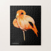 Flamingo in der Sommersonne Puzzle (Vertikal)