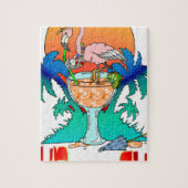 Flamingo in der Sonne Puzzle (Vertikal)