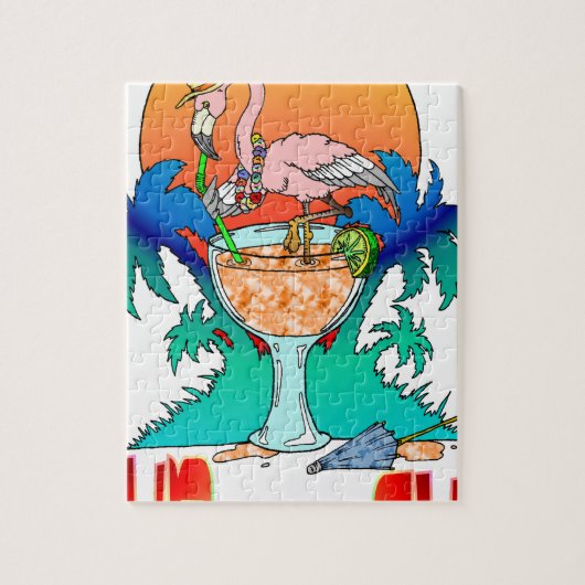 Flamingo in der Sonne Puzzle (Vertikal)