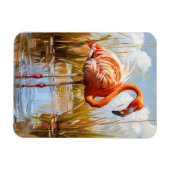 Flamingo in der Wildnis Magnet (Horizontal)