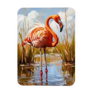 Flamingo in der Wildnis Magnet
