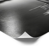 Flamingo in einem Pool Fotodruck (Ecke)