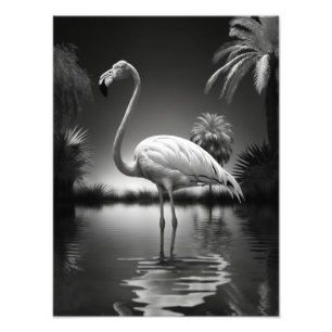 Flamingo in einem Pool Fotodruck