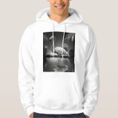 Flamingo in einem Pool Hoodie (Vorderseite)
