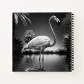 Flamingo in einem Pool Notizblock (Rückseite)