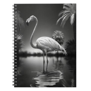 Flamingo in einem Pool Notizblock