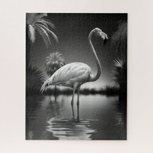 Flamingo in einem Pool Puzzle (Vertikal)