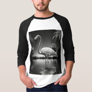 Flamingo in einem Pool T-Shirt