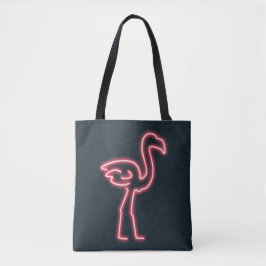 Flamingo in Neon Pink Tasche