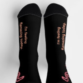 Flamingo in Neon Socken (Oben)