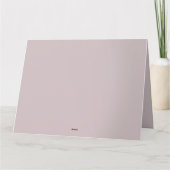 Flamingo in Pastelteich-Blumenzene Dankeskarte (Rückseite)