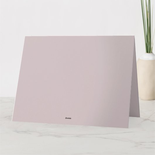 Flamingo in Pastelteich-Blumenzene Dankeskarte (Rückseite)