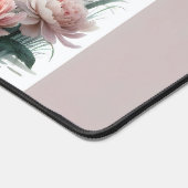 Flamingo in Pastelteich-Blumenzene Schreibtischunterlage (Ecke)